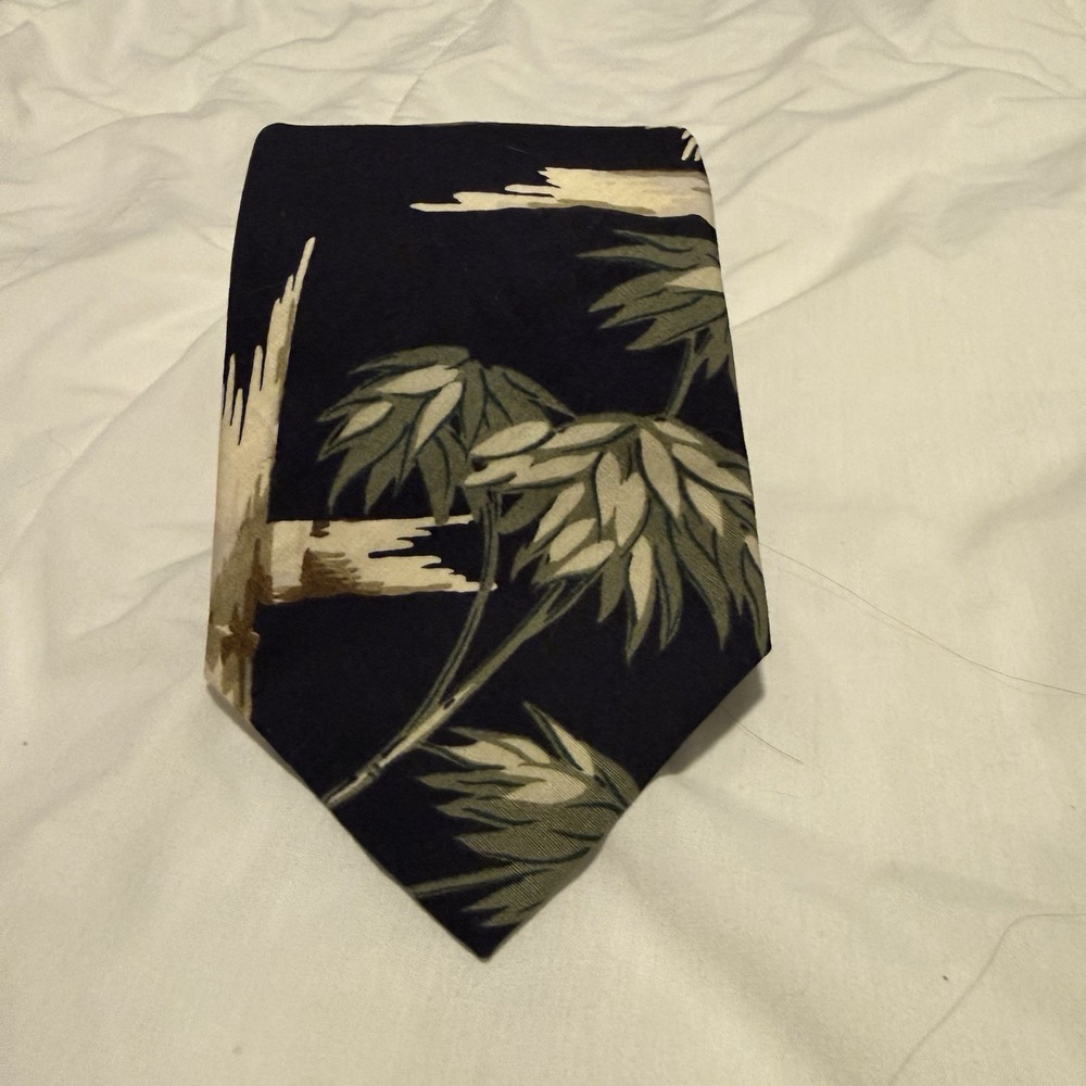 Vintage 1980s NEWT Honolulu Hawaiian Floral Neck Tie – Rare Aloha Print Souvenir